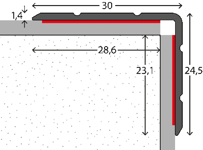 Zubehör | Prinz Winkelprofil Nr. 168 30x24,5 mm | Prinz