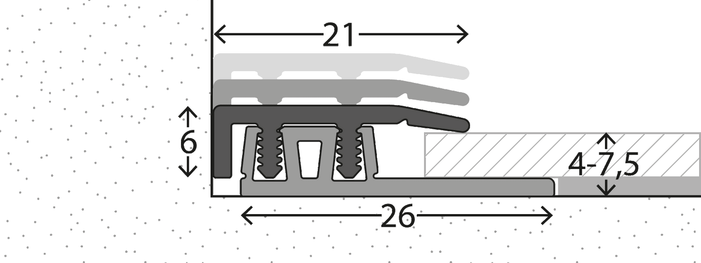 Zubehör | Prinz Profi-Design Abschlussprofil 21x900mm silber | Prinz