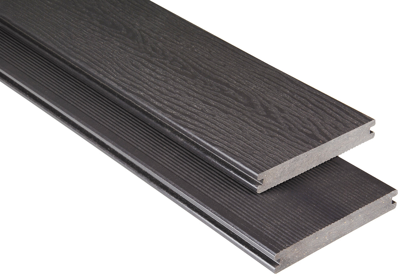 Terrassendielen WPC / BPC | WPC Terrassendiele Vollprofil Massiv mit Struktur | Kovalex