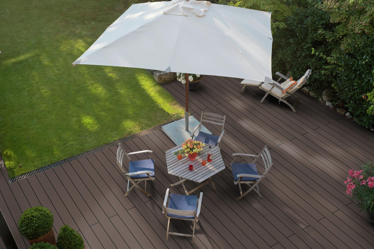 Terrassendielen WPC / BPC | BPC Terrassendiele Massivprofil Profi | Der Preisbrecher