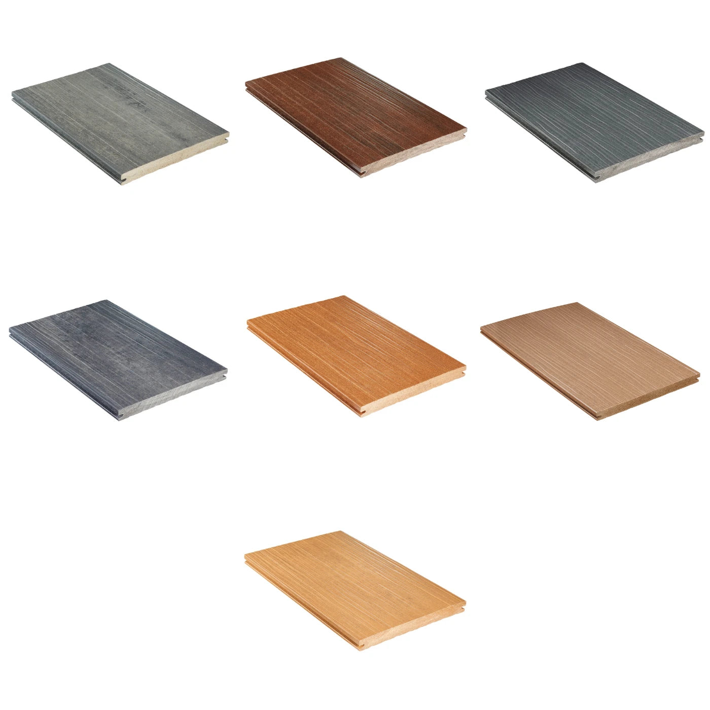 DIE EXKLUSIVE 245 Massivdiele - WPC Terrassendiele Farbvarianten Überblick