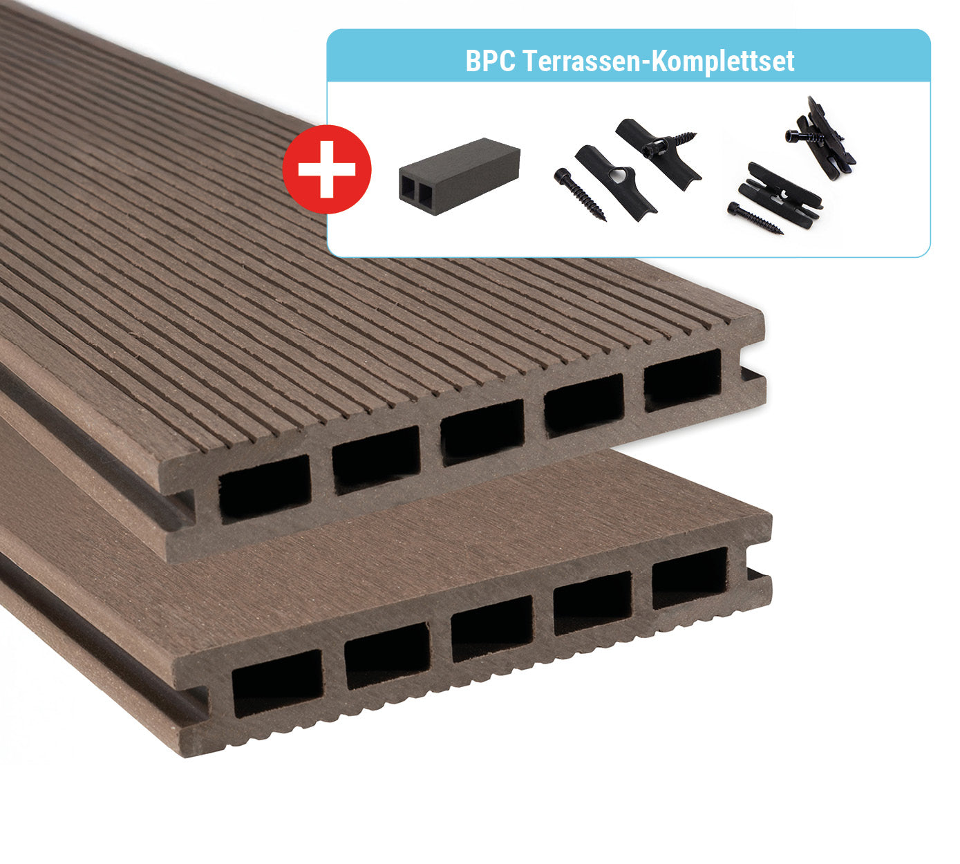 Terrassendielen WPC / BPC | BPC Terrassendiele Hohlkammerprofil Intro | Der Preisbrecher