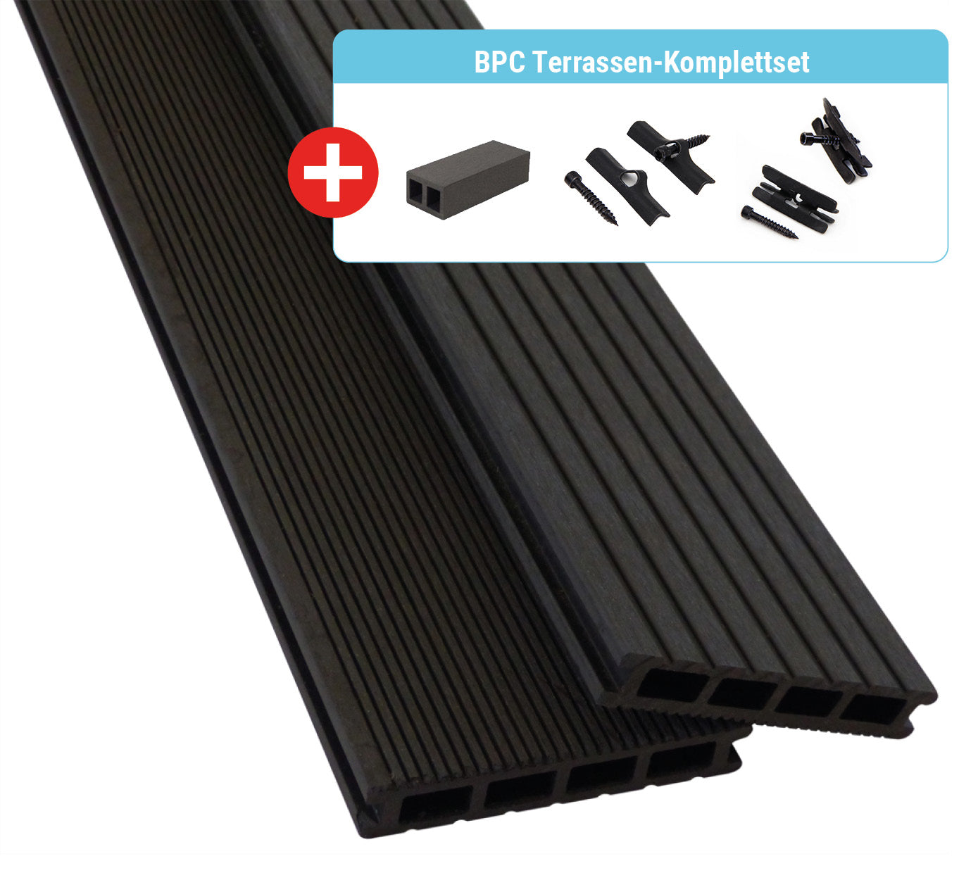 Terrassendielen WPC / BPC | BPC Terrassendiele Hohlkammerprofil Pro Innovation | Der Preisbrecher