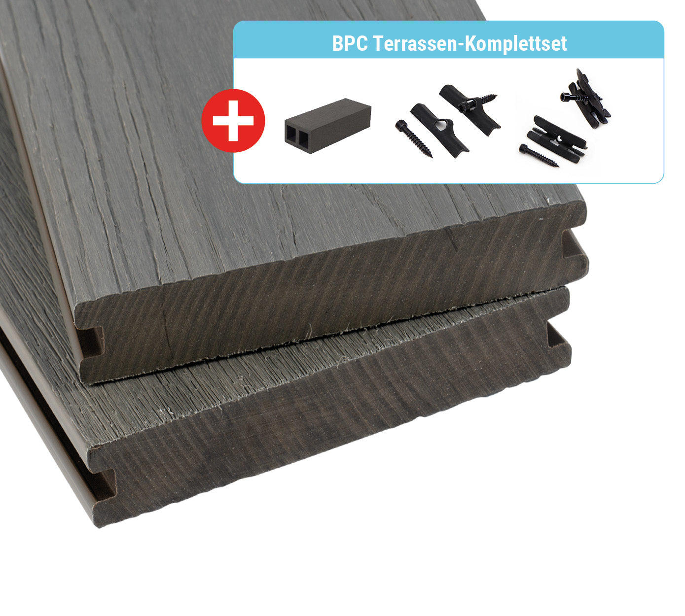 Terrassendielen WPC / BPC | BPC Terrassendiele Massivprofil Coextrudiert | Der Preisbrecher