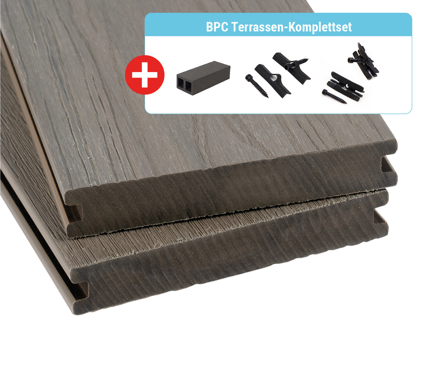 Terrassendielen WPC / BPC | BPC Terrassendiele Massivprofil Coextrudiert | Der Preisbrecher