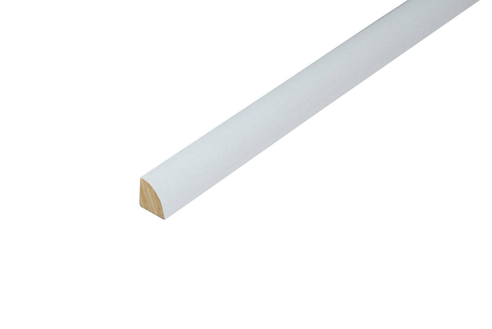 Zubehör | Viertelstab Kiefer - astfrei weiß lackiert | Der Preisbrecher