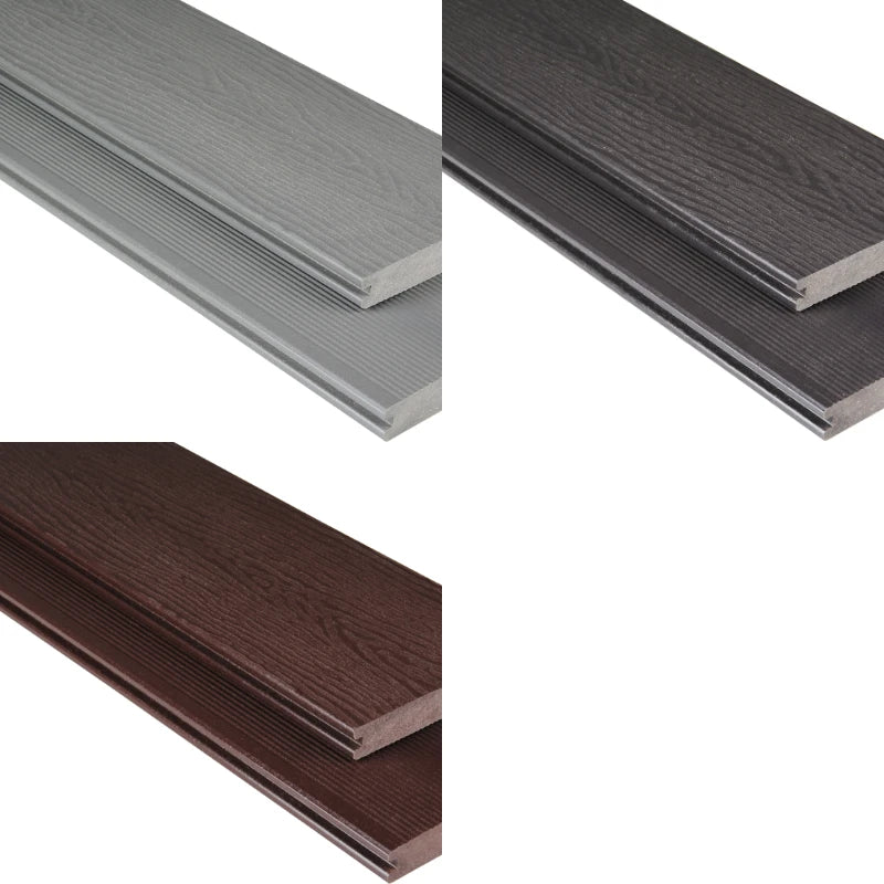 WPC Terrassendiele Vollprofil Massiv mit Struktur Farbvarianten Überblick